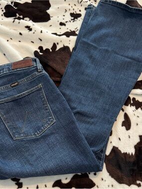 Wrangler Women’s Dark Blue Bell Bottom Flare Jeans